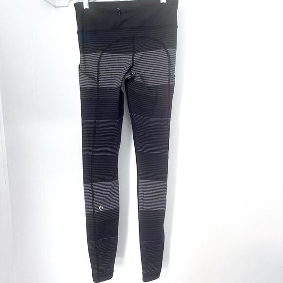 Lululemon Speed Tight II Om Stripe Black Multi 4 - Picture 9 of 14